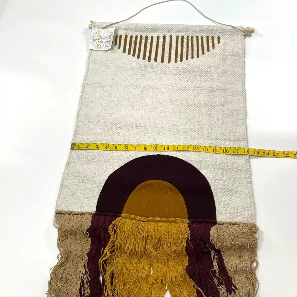 CONCEPTS IN TIME Waterfall Fringe Woven Tapestry